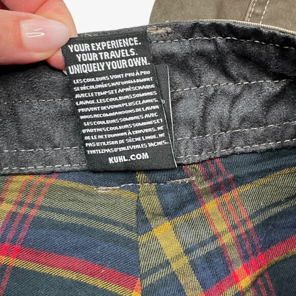 Kuhl Rydr Vintage Patina Dye Pants Forged Iron Size 30 x 32 Flannel Lined Climb - Picture 11 of 15